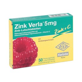 Zinc Verla 5 mg Lozenger, Raspberry