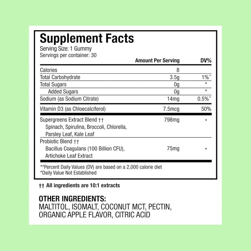 Plant People Kids WonderGreens Super Veggie Gummies – 30 Count