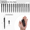 72 Pcs Mini Pens Bulk, Small Retractable Ballpoint Pens, 0.7