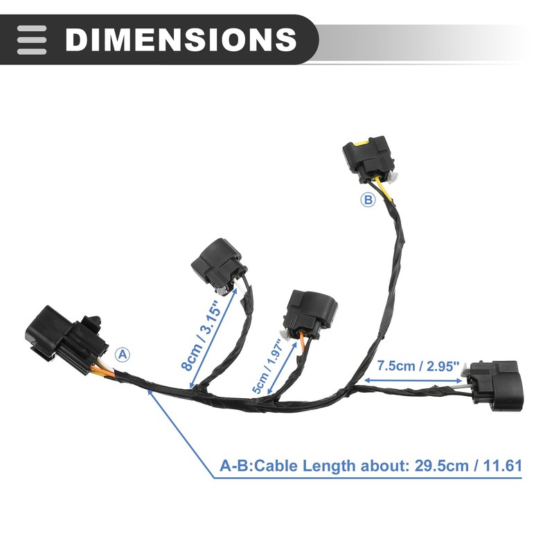 Motoforti Ignition Coil Wire Harness, for Kia Rio 1.6L 2012-2014,