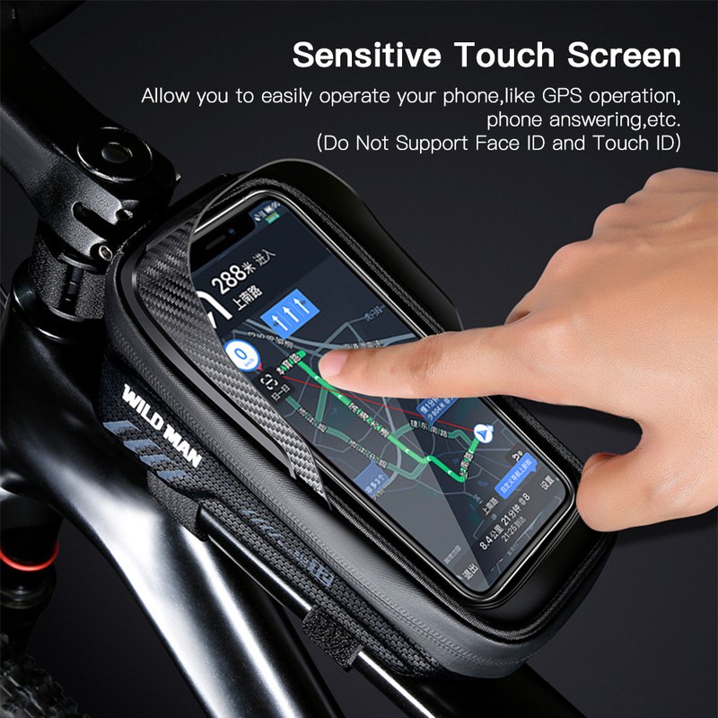 Bike Phone Bag Waterproof Top Tube Bag Bicycle Touchscreen Phone