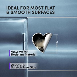 Vinyl Heart Stickers (Set of 4) 10cm - Dark Chess Board Game Skill Strategy for Laptops, Tablets, Luggage, Scrap Booking, Fridges #52798