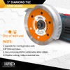 Diamond Tile Cutting Dics - BGTEC 3PCS Ceramic Tile Saw
