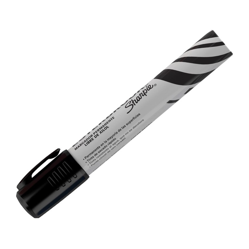 Sharpie Esterbrook Marcadores Permanentes, Punta Cincel, Negro, 14 Piezas