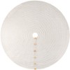 48-Inch Rib Knit Christmas Tree Skirt with Oak Buttons, Cream