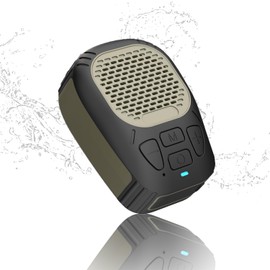 Wearable Outdoor Speaker, Clip-On Wireless Jobsite Speaker, Mini Speakers Up to 30 Hours Play time IP56 Water Resistance Built-in Mic Hands-Free Music/Calls for Working/Running/Hiking
