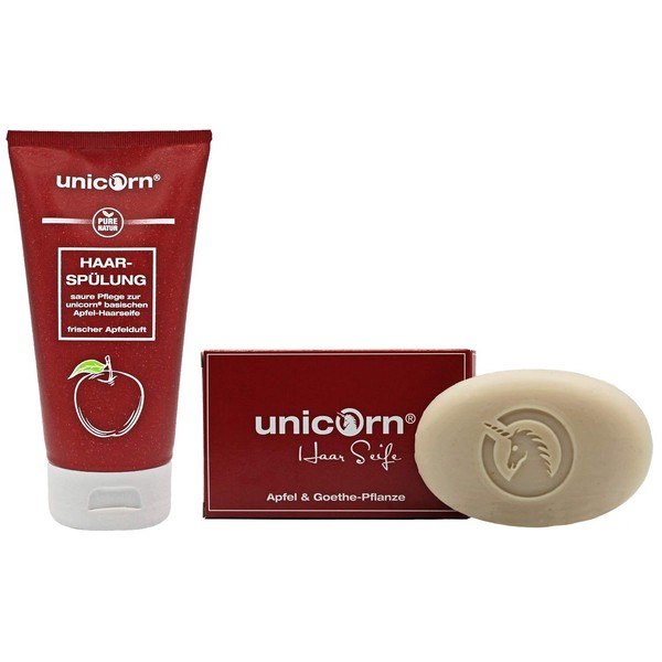 Unicorn Apple Hair Soap & Sour Conditioner in Combination Set 250 g