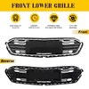 JHRISE Front Bumper Upper and Lower Honeycomb Mesh Grille For