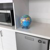 iTouchless Sensor Activated Globe Hidden Storage Container, Blue