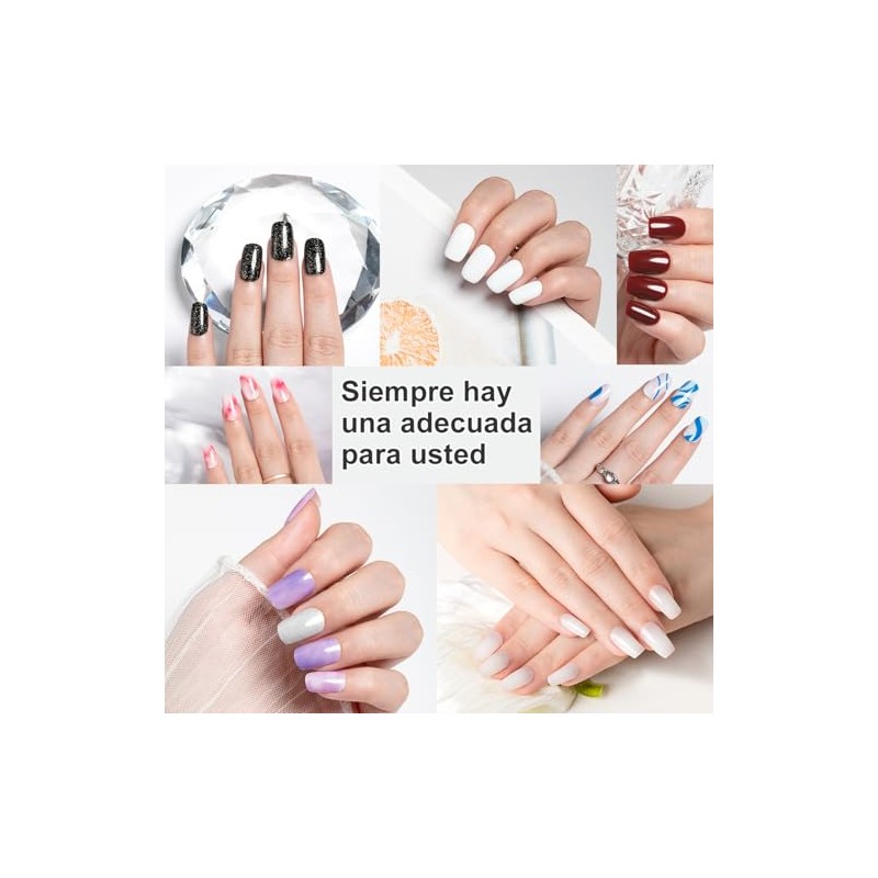 Cherimoya 14Pzs Tiras de Uñas de UV gel Semicuradas