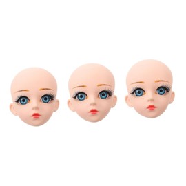 STOBOK 3pcs Vinyl Doll for Creative Crafting Realistic Features for Custom Making for Experienced and Beginner Doll Makers for Unique Art Projects