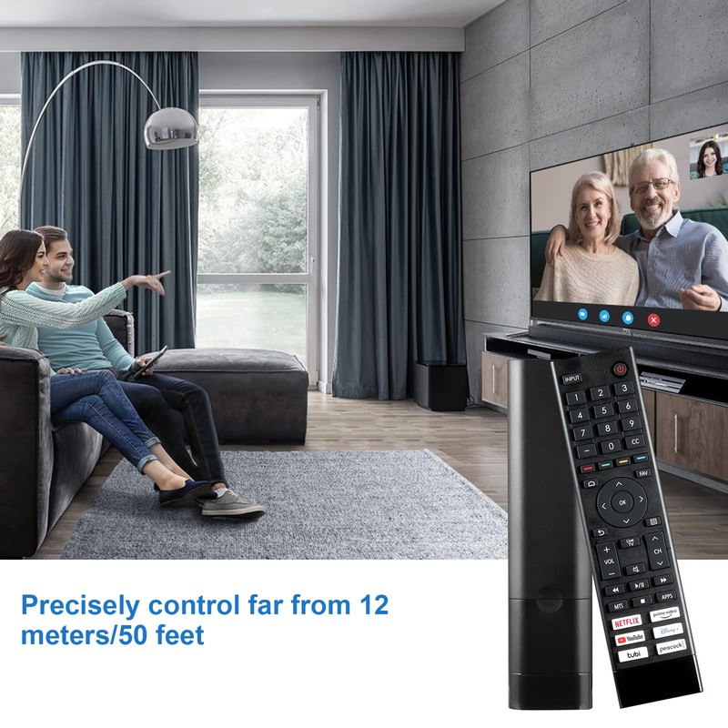 Replacement Remote Control for Hisense 4K UHD Android Smart TV
