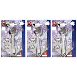 TIB Heyne Tin Casting Tin New Year's Eve Party Set Tin Casting Set Alternative to Lead Pouring or Wax Casting 5-Piece Set with 4 Melting Figures