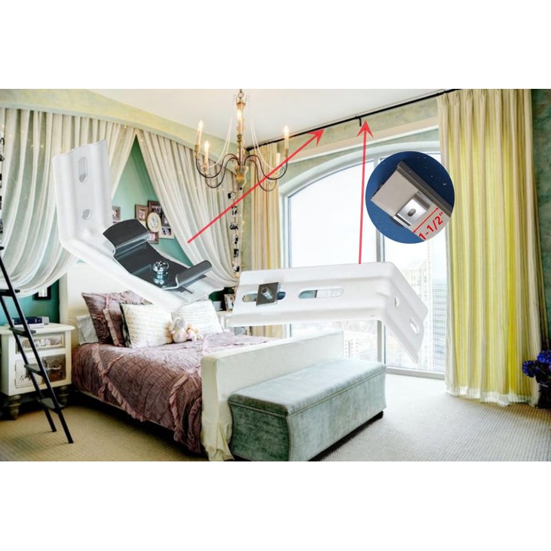 6Pcs L Bracket Vertical Blind Bracket Clips for Vertical Blinds