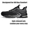 Furuian Steel Toe Shoes for Men Lightweight Safety Shoes Comfortable