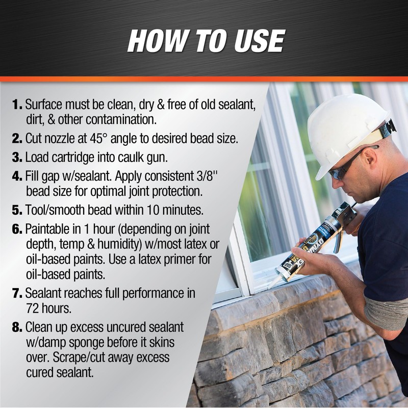 DAP Dynaflex Ultra Advanced Exterior Sealant, Brown, 10.1 Oz (7079818217)