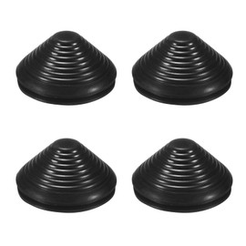 M METERXITY 4-Pack Rubber Grommets for Wiring 90mm Flexible Drill Hole Grommets Cable Cord Grommet Firewall Hole Plug for Cables/Wires Through Protection [Black, Tower-Shaped]