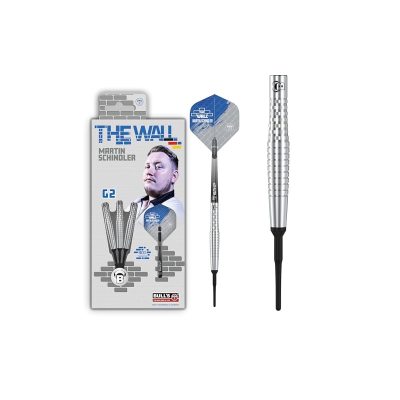 BULL'S Unisex - Adult Martin Schindler Dart, Silver, 20g