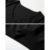 DAIMIDY Women's V Neck Sweaters Short Sleeve Summer Sweaters for