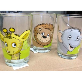 Flirt by R&B mugs, 205 ml, set of 3 jungle animals.