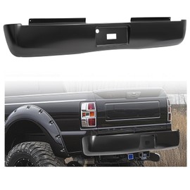 KUAFU Rear Bumper Roll Pan Compatible with 2008-2016 Ford F250 F350 F-250 F-350 Super Duty Truck Steel Electrophoresis Black