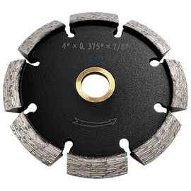 4" Diamond Crack Chaser Blades for Routing and Repairing Cracks in Concrete and Asphalt - 3/8" Width with a 7/8"-5/8" Non-Threaded Arbor