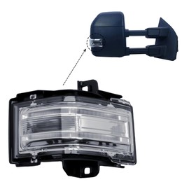 Replacement Passenger Right Left Side Door Towing Mirror Turn Signal Light Lamp Indicator for Ford F-150 F 250 F350 F-450 F550 from 2015 to 2024