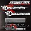 Copper Pipe Cleaner for Drill with 1/4" Hex Shank &