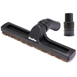 MaximalPower Replacement 12" Vacuum Brush Head Attachment with Adapter for Select Upright and Canister Vacuum Cleaners | 360° Floor Brush Attachment with 1.39 Inch 35.5 mm for Hose Adapter