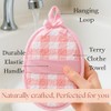 CraftsOfEgypt Natural Loofah Luffa Shower Sponge - Pink Beige, 2PCS