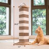 CHEERHOME PETS Cardboard Cat Scratching Post 24.2 Inch, Cat Scratcher