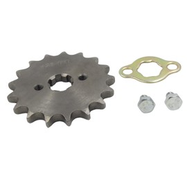 428 17T 17mm Front Engine Sprocket Compatible with 50cc-160cc Honda, TaoTao, Roketa, Coolster, Sunl, Lifan Chinese ATV Quad Dirt Bikes