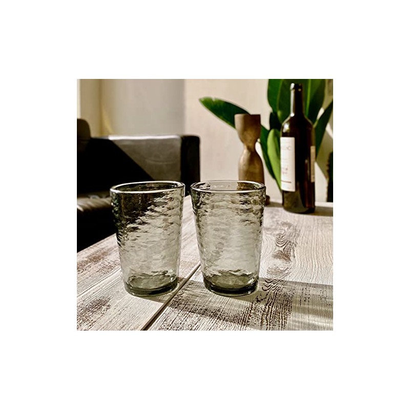 Vasos irrompibles de pezón océano, juego de 6, negro, gris