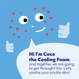 Kidsner, Coco - The Cooling Foam for Chickenpox, Easy to Apply Foam, Natural Ingredients, Direct Cooling and Soothing Effect, Child Friendly - 100ml