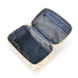 Jiliyote Toiletry Bag Women's Cord Cosmetic Bag Women's Toiletry Bag Cord Bag Cosmetic Bag Women's Corduroy Makeup Bag Cosmetic Bag for Travel Girls Women, Beige-cherry, Cosmetic bag