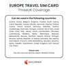 Europe & UK Travel Sim Card | Datos de Internet