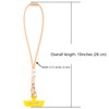 HUADEK Vachetta Leather wristlet strap Phone Charm [Hands-Free Phone Wrist