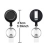 AMUU Name Badge Reel Hanging Name Badge Reel Black Set