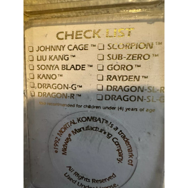 pogs Midway Mortal Kombat Milk Bottle Caps