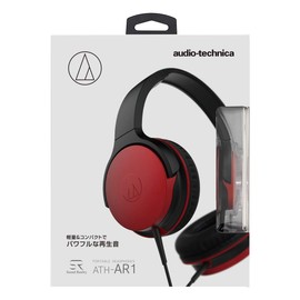 オーディオテクニカ ATH-AR1 RD ヘッドホン 有線 メタリックレッド
