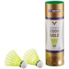 Victor International Nylonball 2000 Shuttlecocks, Pack of 6 - Green/Yellow