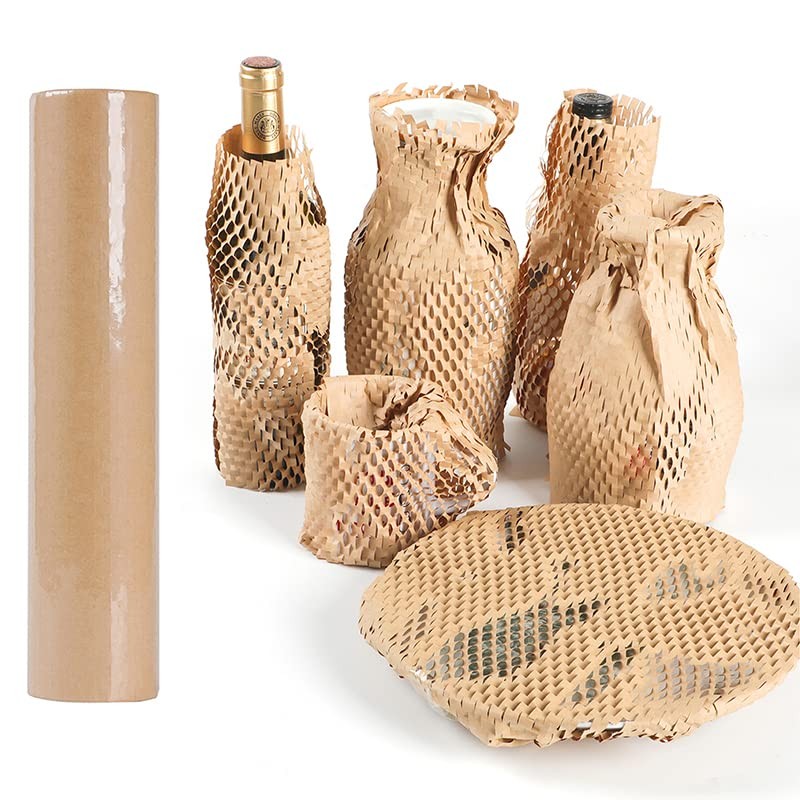 PACK4YA Honeycomb Cushioning Wrapping Paper 30cm×20m (12"×66') Eco-Friendly Packaging Paper