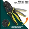Mzylan Ratcheting Crimping Tool with 300 CPS Insulated Terminals -