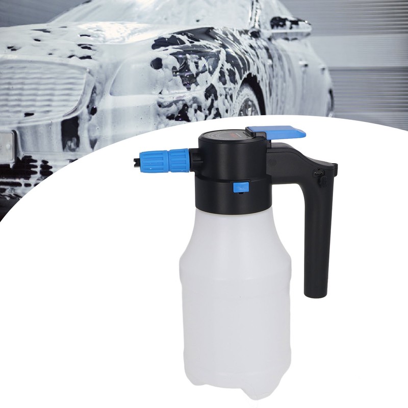 Electric Foam Sprayer with USB Pressurized 1.5L for Home Garden