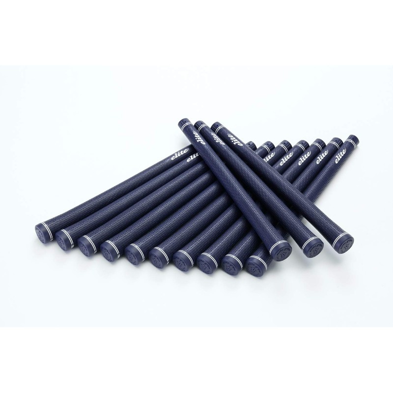 elitegrips TD50 Golf Grips, Set of 13, Navy, No Backline