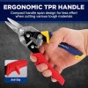 WORKPRO 8 Inch Aviation Snips, Straight Cut, Heavy Duty Metal