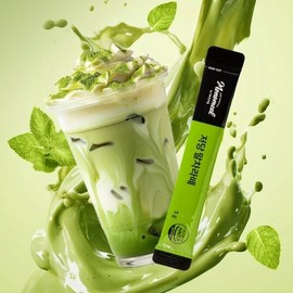Vitamin Village 비타민마을 모노밀 알룰로스 저당 말차라떼 10포 x 1박스 Vitamin Village Monomil Allulose Low-Sugar Matcha Latte 10 Packs x 1 Box
