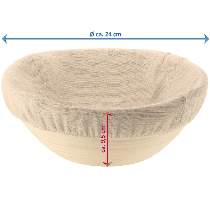 Robin Goods® 2 x Fermentation Baskets with Washable Linen Insert