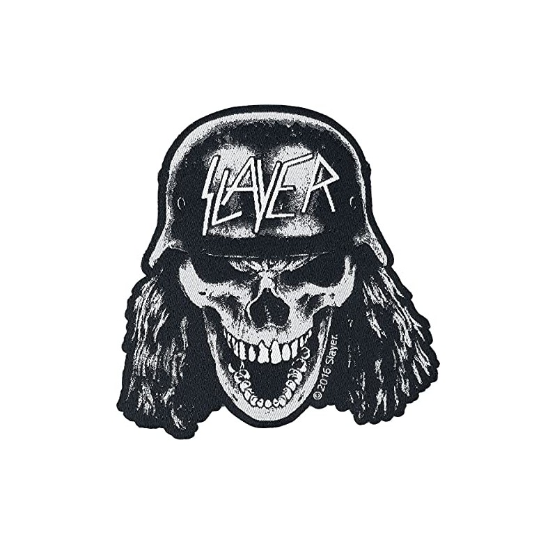 Slayer WEHRMACHT Skull Cut Out Patch Schwarz