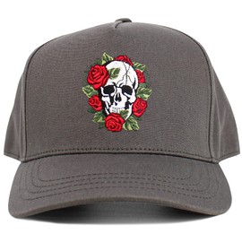 KBVT-285 DGY Rose Flowers Love Good Vibes Men Women Dad Hat Baseball Cap Adjustable Unisex